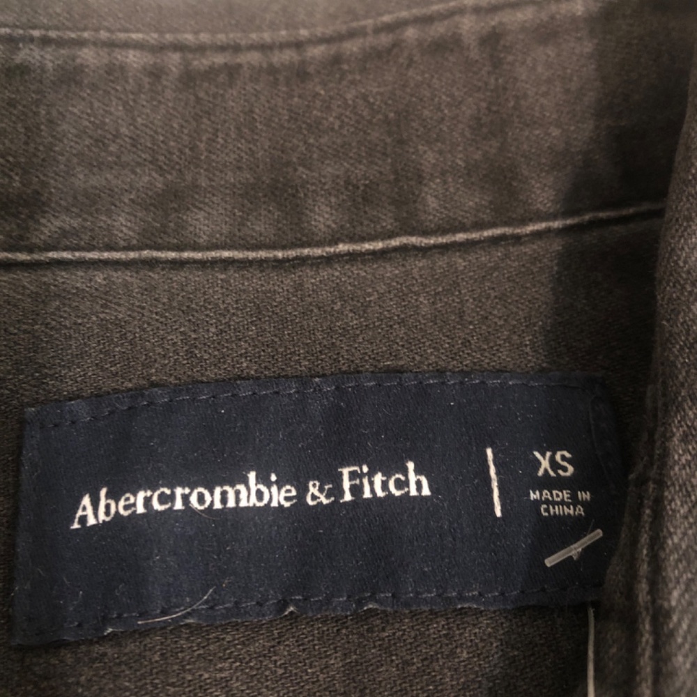 Abercrombie & Fitch black stonewashed western shirt with snaps - Picture 5 of 5
